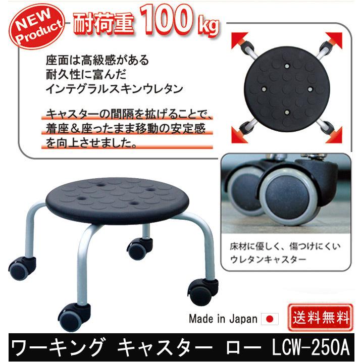 ワーキング キャスター ロー LCW-250A 単品