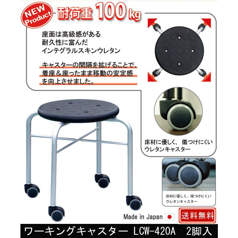 ワーキング キャスター LCW-420A 2脚入