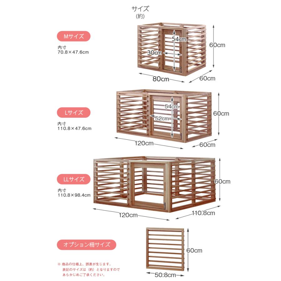 Wan Cage＋ワンケージプラス LLサイズ Wan cage＋ ワンケージプラス 追加用 オプションパーツ オプション柵