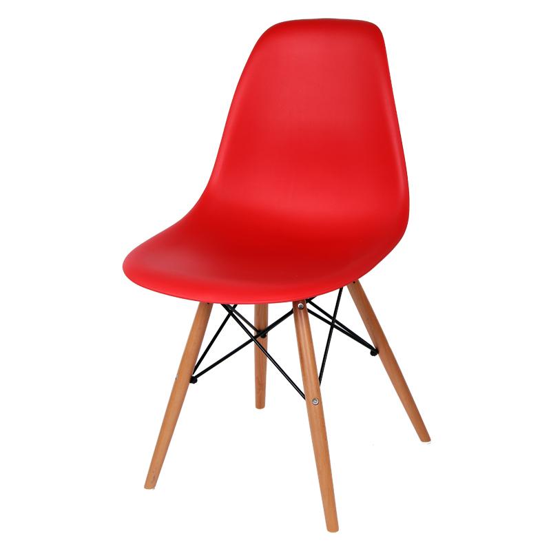イームズサイドシェルチェア『EAMES-DSW』1脚単品 イームズサイドシェルチェア DSR ブラックスチール脚 1脚 - ソファ