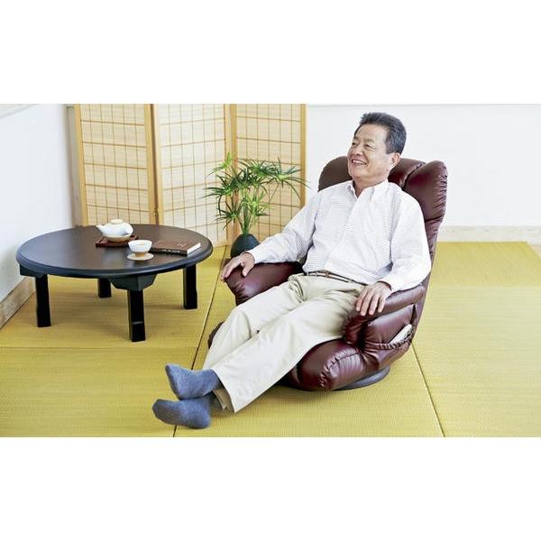 宮武製作所 スーパーソフトレザー座椅子 神楽 YS-1393 : 村田家具