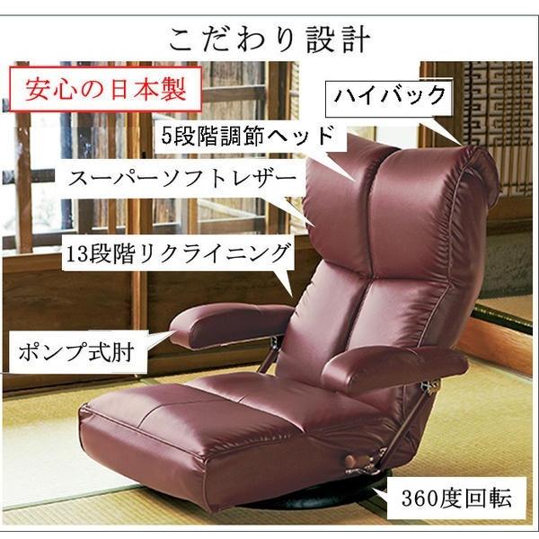 スーパーソフトレザー座椅子 響 YS-C1367HR｜muratakagu｜06