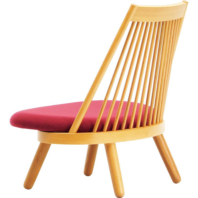 天童木工 スポークチェア S-5027NA-ST(あぐら椅子) 張地グレードA