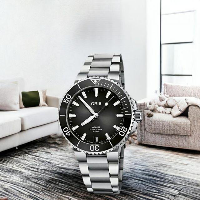 AQUIS オリス腕時計 アクイスデイト キャリバー400 ORIS メンズ