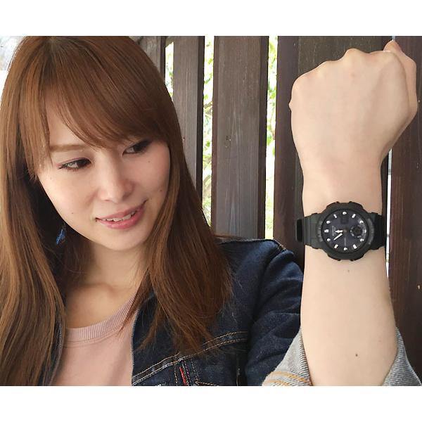 恋人達のGショック ペアウオッチ カシオ G-SHOCK BABY-G AW-590-1AJF BGA-250-1AJF 黒 ブラック 送料無料_4