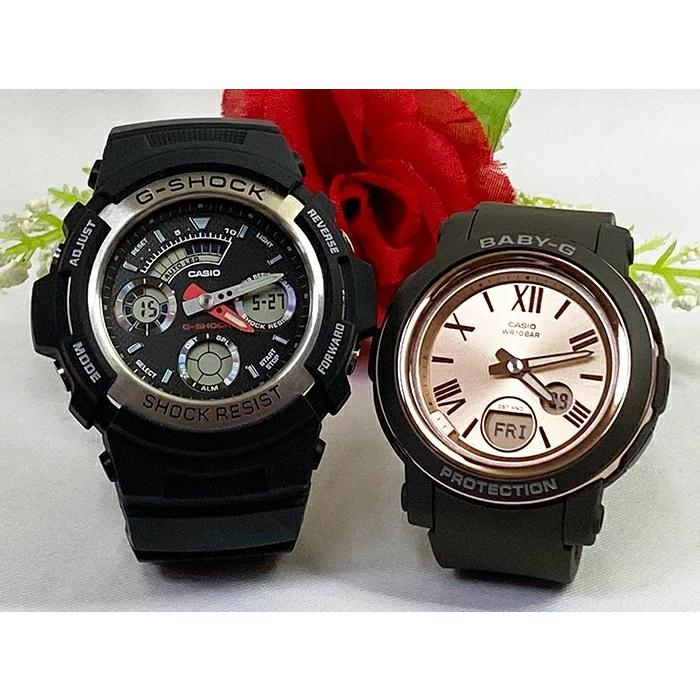 恋人達のGショック ペアウオッチ カシオ G-SHOCK BABY-G AW-590-1AJF BGA-290-5AJF ブラック 黒 ブラウン 茶 送料無料