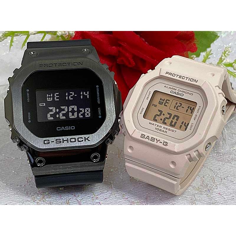 電池式 恋人たちのGショック ペアウオッチ G-SHOCK BABY-G DW-5600BB 