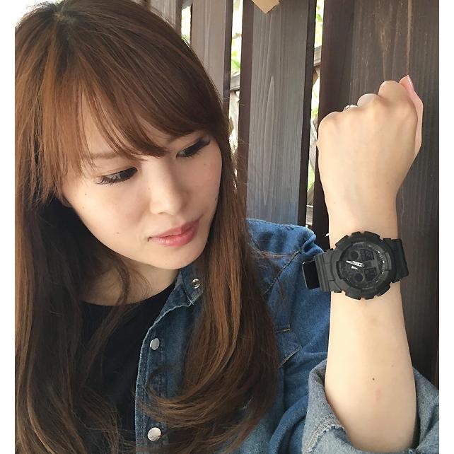 恋人達のGショック ペアウオッチ カシオ G-SHOCK BABY-G GA-100-1A1JF BGA-250-1AJF 黒 ブラック 送料無料の画像