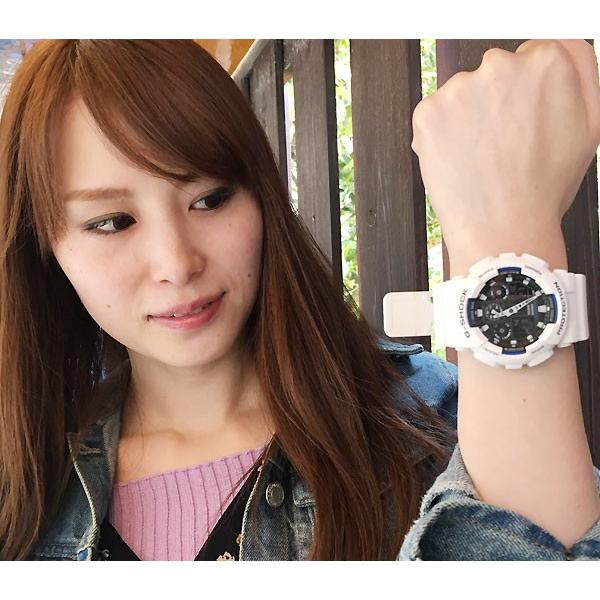 恋人達の Gショック ペアウオッチ カシオ G-SHOCK BABY-G GA-100B-7AJF BA-130-7A1JF 白 ホワイト 送料無料の画像