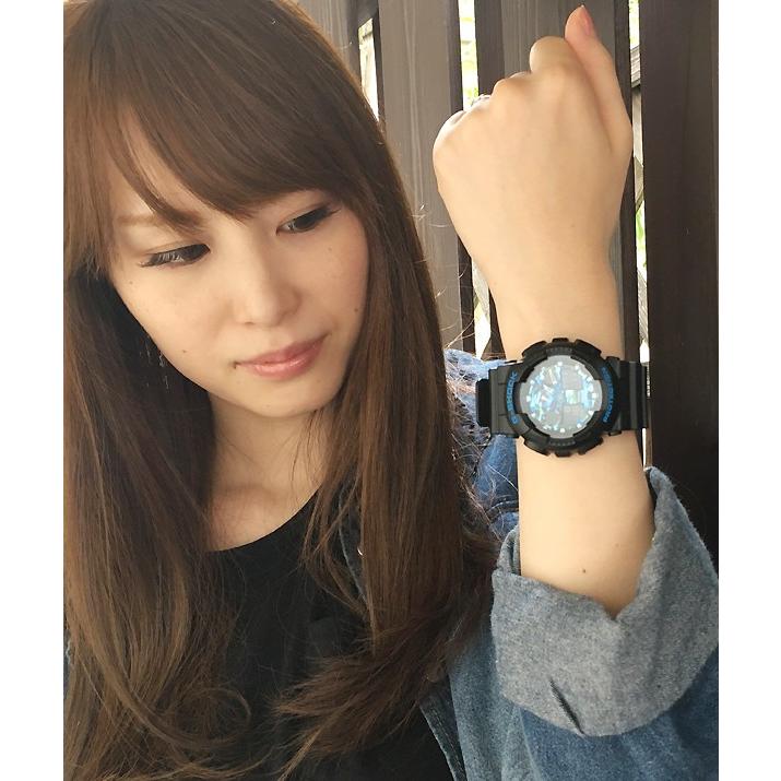 恋人達のペアウオッチ カシオ  G-SHOCK BABY-G  GA-100CB-1AJF BA-110-7A1JF 黒 白 送料無料の画像