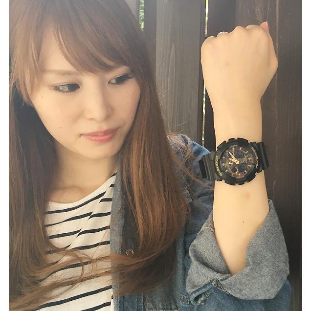 恋人達の Gショック ペアウオッチ カシオ G-SHOCK GA-100CF-1A9JF ブラック 黒 送料無料の画像