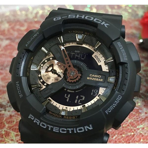 恋人達のGショック ペアウオッチ カシオ G-SHOCK BABY-G GA-110RG-1AJF BA-130-1A4JF 黒 ブラック 送料無料の画像