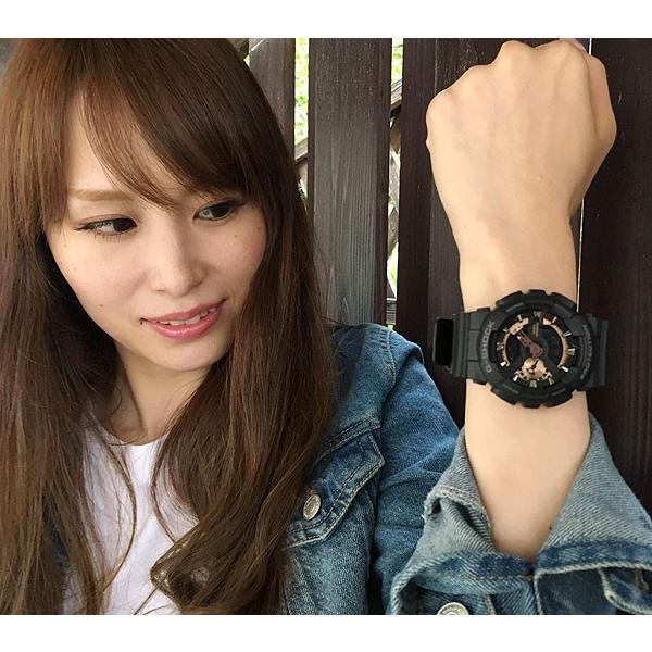 恋人達のGショック ペアウオッチ カシオ G-SHOCK BABY-G GA-110RG-1AJF BA-130-1A4JF 黒 ブラック 送料無料の画像