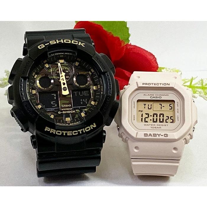 恋人達のGショック ペアウオッチ カシオ G-SHOCK BABY-G GA-100CF-1A9JF BGD-565-4JF 電池式 黒 ブラック ピンク 送料無料