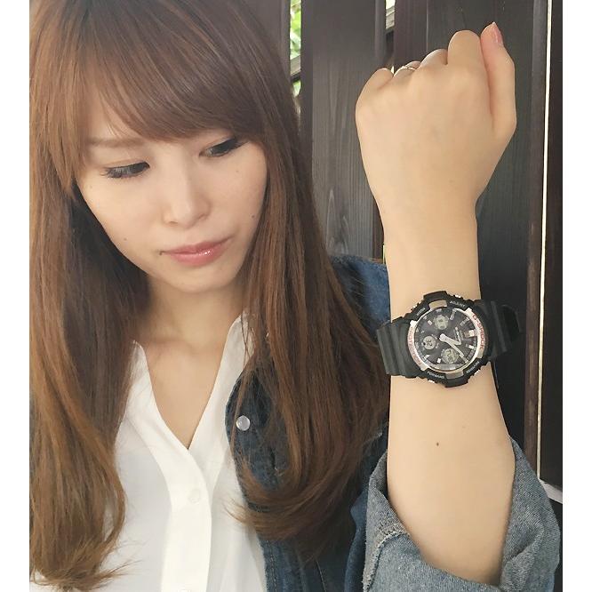 恋人達の Gショック ペアウオッチ カシオ G-SHOCK BABY-G 電波ソーラー GAW-100-1AJF BGA-1100-2BJF 黒 紺 送料無料の画像