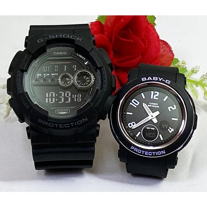 恋人達のGショック ペアウオッチ カシオ G-SHOCK BABY-G GD-100-1BJF BGA-290DR-1AJF ブラック 黒 送料無料