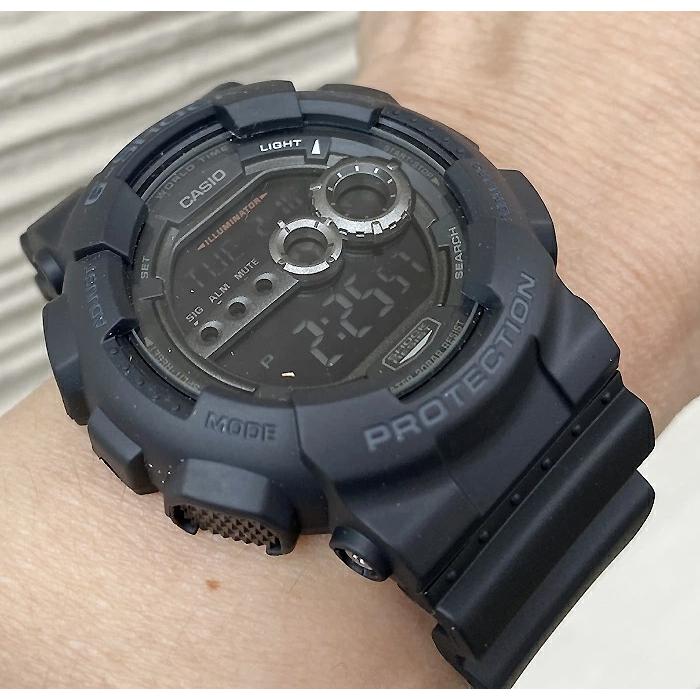 恋人達のGショック ペアウオッチ カシオ G-SHOCK BABY-G GD-100-1BJF BGA-290DR-1AJF ブラック 黒 送料無料_3