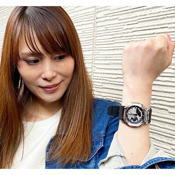 恋人たちのGショック  G-SHOCK BABY-G  ペア腕時計 カシオ   アナデジGM-2100-1AJF GMA-S2100-7AJF プレゼント  ラッピング無料  メッセージカード｜muratatokei｜04