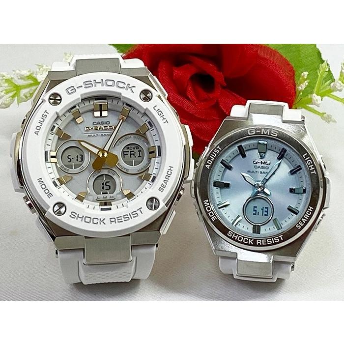 Sale公式 恋人達のgショック ファッション ペアウオッチ カシオ G Shock Baby G Gst W300 7ajf Msg W0 7a2jf ホワイト ペアウォッチ 白 ホワイト ブルー 青 送料無料 Gst W300 7ajf Msg W0 7a2jf Gショックペアウオッチ村田時計店 素晴らしい品質