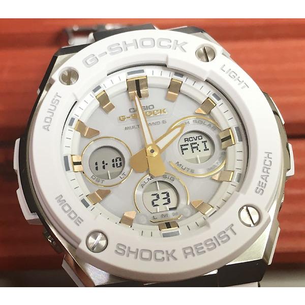 恋人達のGショック ペアウオッチ カシオ 電波ソーラー G-SHOCK BABY-G GST-W300-7AJF MSG-W200-7AJF 白 ホワイト 送料無料の画像