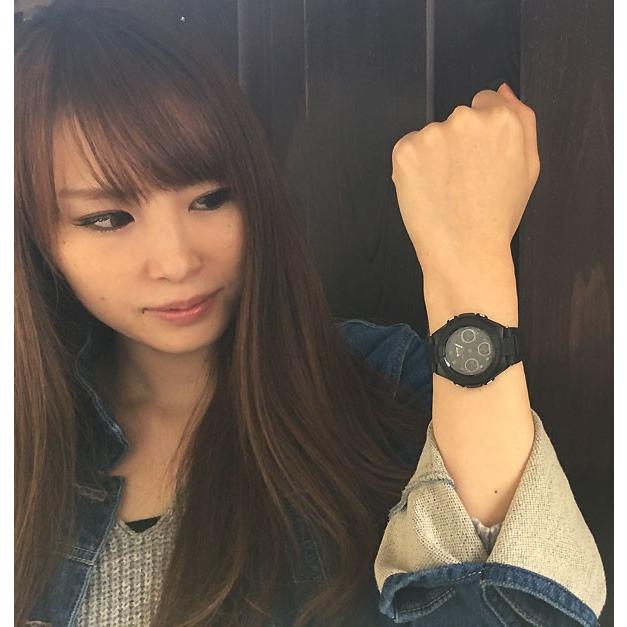 恋人達のGショック ペアウオッチ カシオ G-SHOCK BABY-G 電波ソーラー GST-W300G-1A9JF MSG-W100G-1AJF 黒 ブラック 送料無料の画像