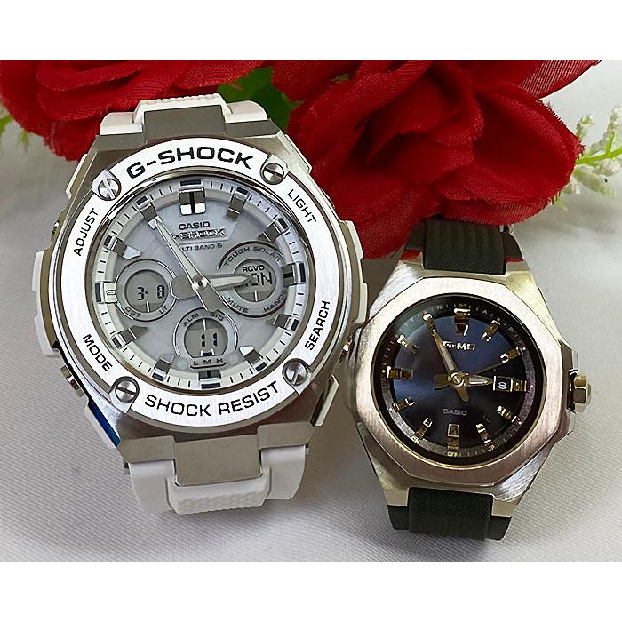 恋人達のgショック ファッション ペアウオッチ カシオ G Shock Baby G 電波ソーラー 電波ソーラー Gst W310 7ajf Msg W350g 3ajf 送料無料 ペアウォッチ Gst W310 7ajf Msg W350g 3ajf カーキ Gショックペアウオッチ村田時計店 白 激安日本の