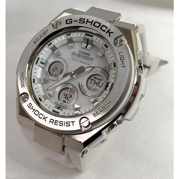 テレビで話題 T48 G-SHOCK GST- W310 電波ソーラー CASIO 腕時計 白 ...