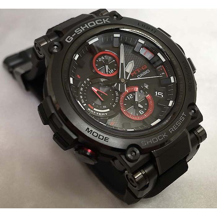 恋人達のGショック ペアウオッチ カシオ G-SHOCK BABY-G 電波ソーラー MTG-B1000B-1AJF BGA-1100-2BJF 黒 紺 送料無料の画像