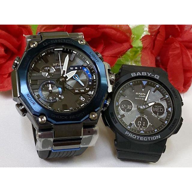 恋人達のGショック ペアウオッチ カシオ G-SHOCK BABY-G 電波ソーラー MTG-B2000B-1A2JF BGA-2500-1AJF 黒 ブラック 送料無料