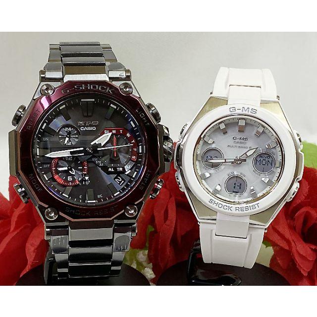 恋人達のGショック ペアウオッチ カシオ G-SHOCK BABY-G 電波ソーラー MTG-B2000BD-1A4JF MSG-W100-7AJF グレー 白 送料無料