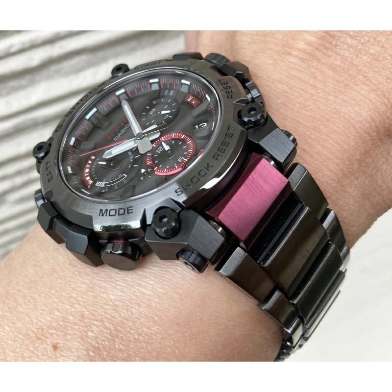 恋人達のGショック ペアウオッチ カシオ G-SHOCK BABY-G 電波ソーラー MTG-B3000BD-1AJF MSG-W100-7A2JF 黒 ブラック  白 ホワイト 送料無料の画像