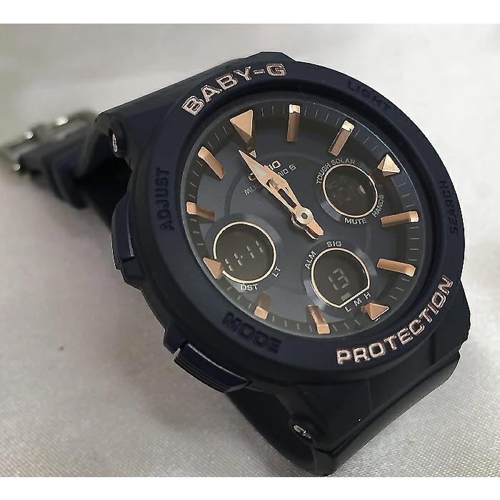 恋人達のGショック ペアウオッチ カシオ G-SHOCK BABY-G 電波ソーラー MTG-B3000B-1AJF BGA-2510-2AJF ブラック 黒 ダークブルー 送料無料の画像