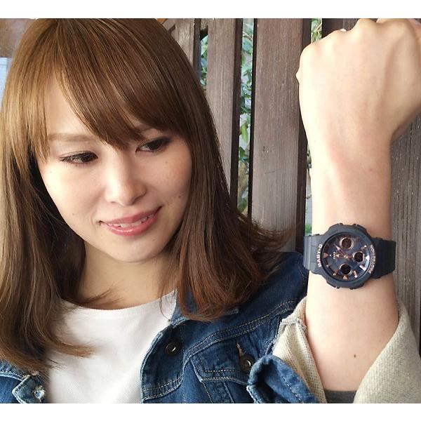 恋人達のGショック ペアウオッチ カシオ G-SHOCK BABY-G 電波ソーラー MTG-B3000B-1AJF BGA-2510-2AJF ブラック 黒 ダークブルー 送料無料の画像