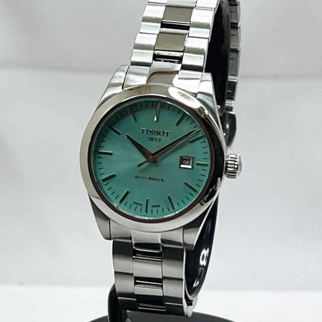 TISSOT ティソ T-マイ レディ オートマティック レディス腕時計 T132.007.11.091.00 ライトグリーン 文字盤 自動巻 ケース径29.3ミリ 最長48時間パワーリザーブの画像