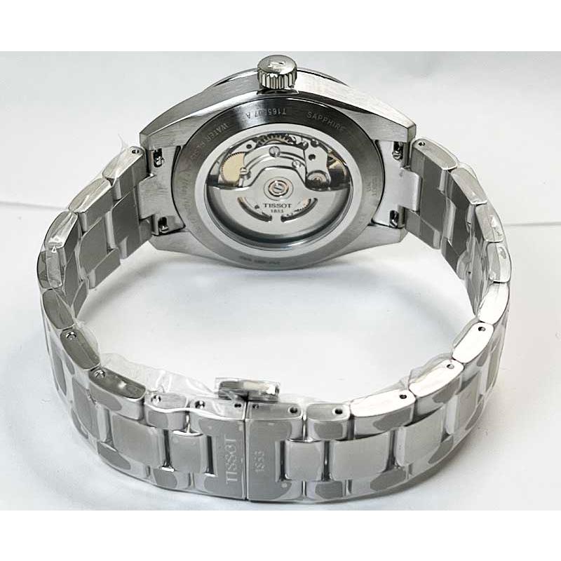 ティソ 腕時計 TISSOT ジェントルマン メンズ腕時計 GENTLEMAN  T165.807.11.031.00 メタル シルバー文字盤 自動巻 ケース径38ミリ パワーリザーブ最大80時間の画像