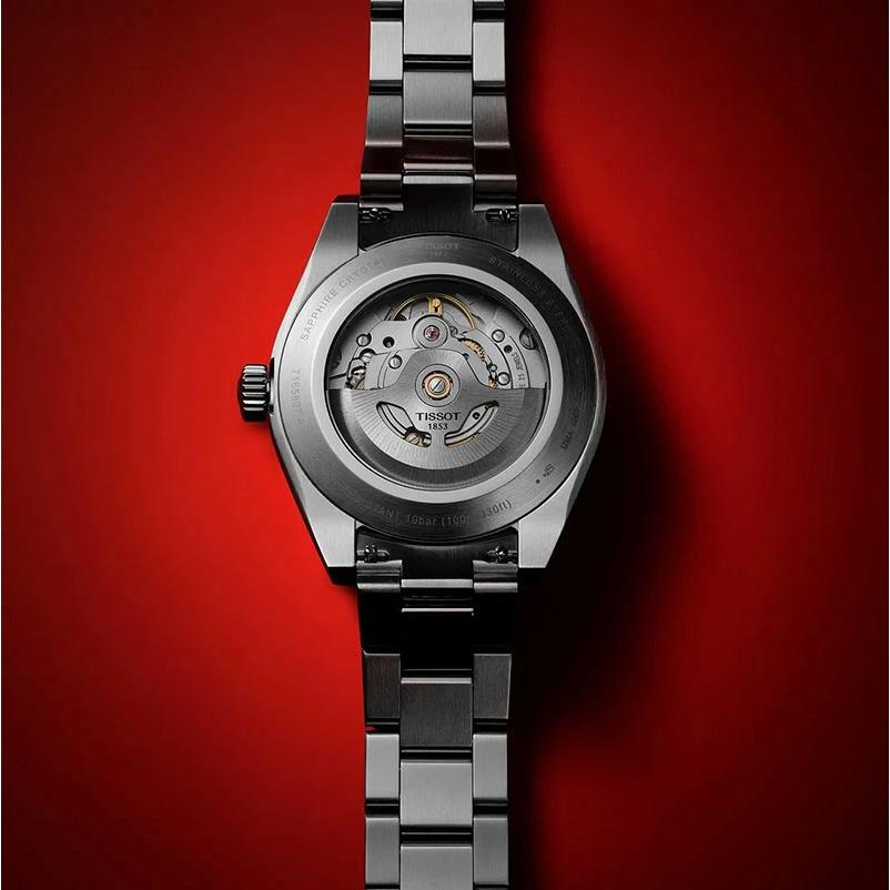 ティソ 腕時計 TISSOT ジェントルマン メンズ腕時計 GENTLEMAN  T165.807.11.031.00 メタル シルバー文字盤 自動巻 ケース径38ミリ パワーリザーブ最大80時間の画像