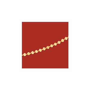 K18カットボールチェーンネックレス50cm