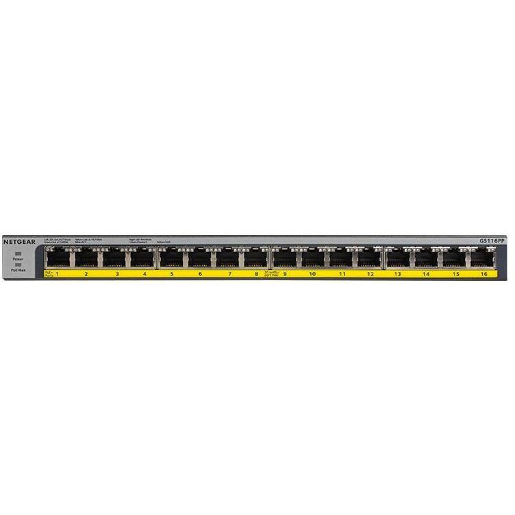 NETGAER ネットギア・インターナショナル GS116PP ギガ16ポート PoE+(