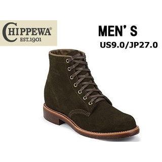 Chippewa チペワ メンズ 6sインチ 高さ スエード メンズシューズ Us9 Jp27 0 チョコレートモス Pymr Go Th