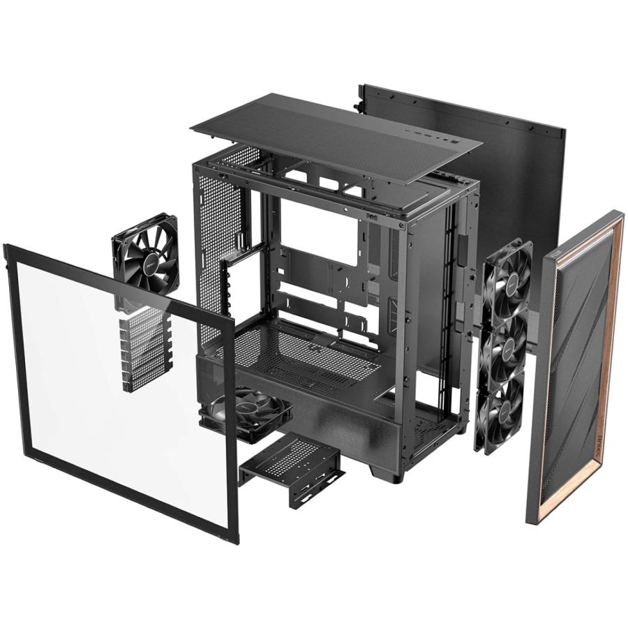 Antec アンテック 冷却型ミドルタワーPCケース ブラック FLUX : NEXT