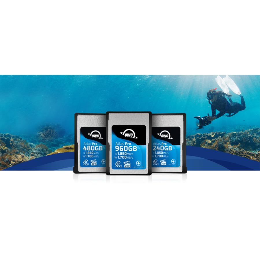 OWC Atlas Pro CFexepressカード Type-A 480GB OWCCFXA4P00480 : NEXT