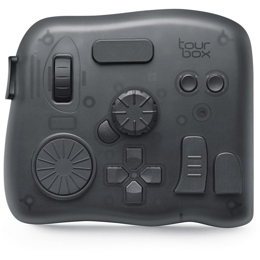 美品 TourBox Elite トランスルーセント 左手デバイス TourBox Japan 左手用デバイス Bluetooth編集コントローラー