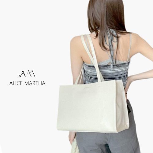 ALICE MARTHA アリスマーサ 合皮トートバッグ BELLA WHITE 30AM-13 