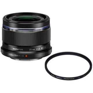 M.ZUIKO DIGITAL 25mm F1.8 プロテクター付