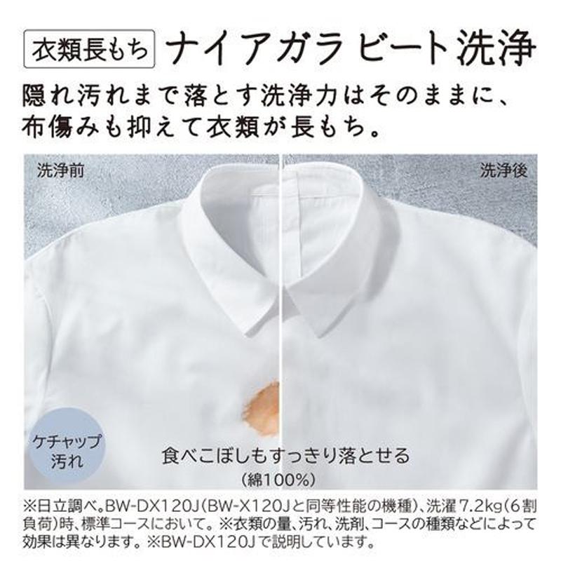 HITACHI 日立 【Aエリア限定配送】BW-V100J-W(ホワイト)　全自動洗濯機ビートウォッシュ【洗濯・脱水容量10kg】の画像