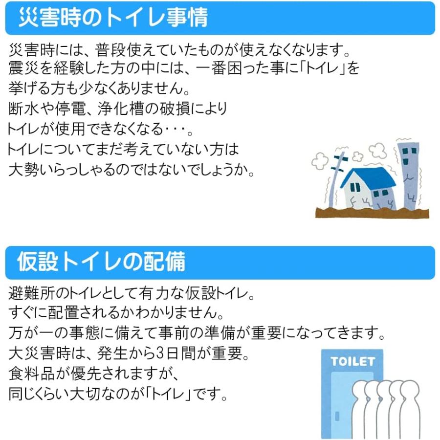 スバル産業 防災用品 簡易トイレセット トイレ急便(抗菌剤入り) 【30