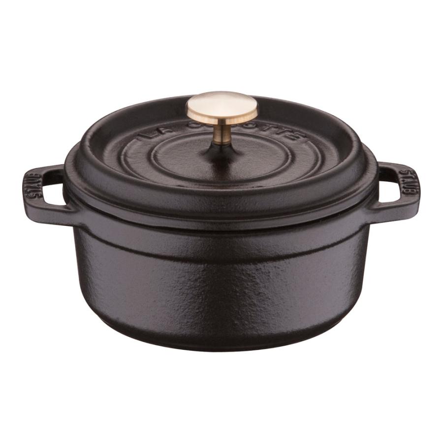 staub ストウブ ピコ・ココット ラウンド 12cm ブラック 40509-471