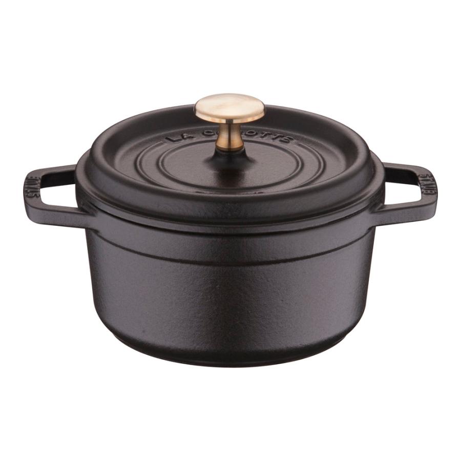 staub ストウブ ピコ・ココット ラウンド 16cm ブラック 40509-480
