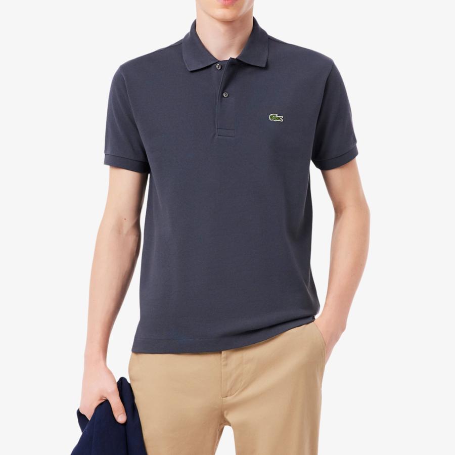 LACOSTE ダークチャコールポロシャツ新品日本未発売 LACOSTE ラコステ 【メンズ】ポロシャツ 【ダークグレー】【5：Lサイズ