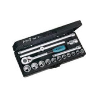 HAZET ハゼット ソケットレンチセット(12角タイプ・差込角9.5mm) 880ZN 